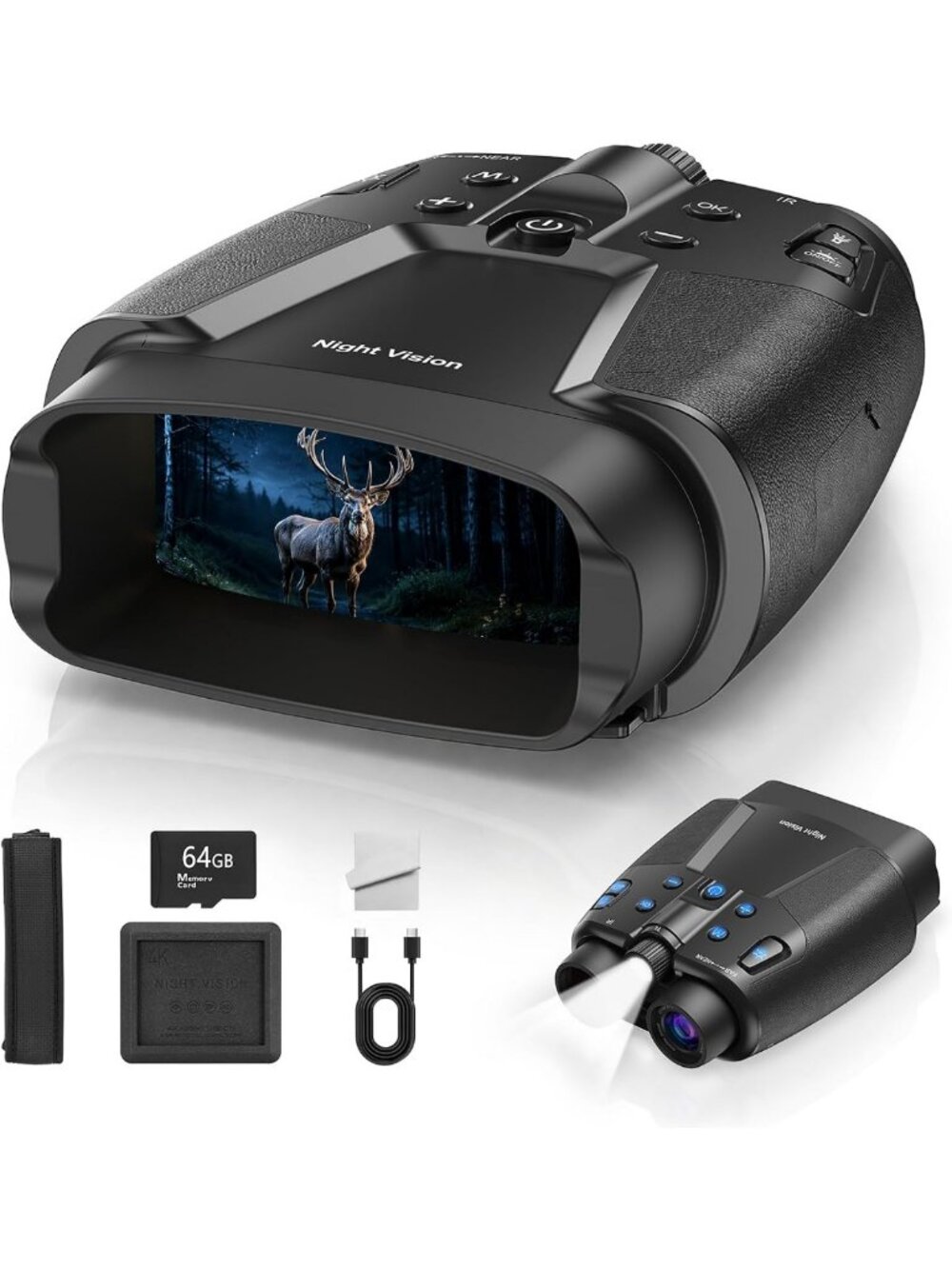 Digital Night Vision Binoculars for Adults - High-Performance Low Light Goggles